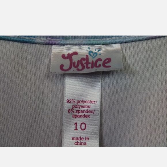 JUSTICE SIZE 10 FLORAL SKATER SLEEVELESS DRESS - Picture 6 of 6